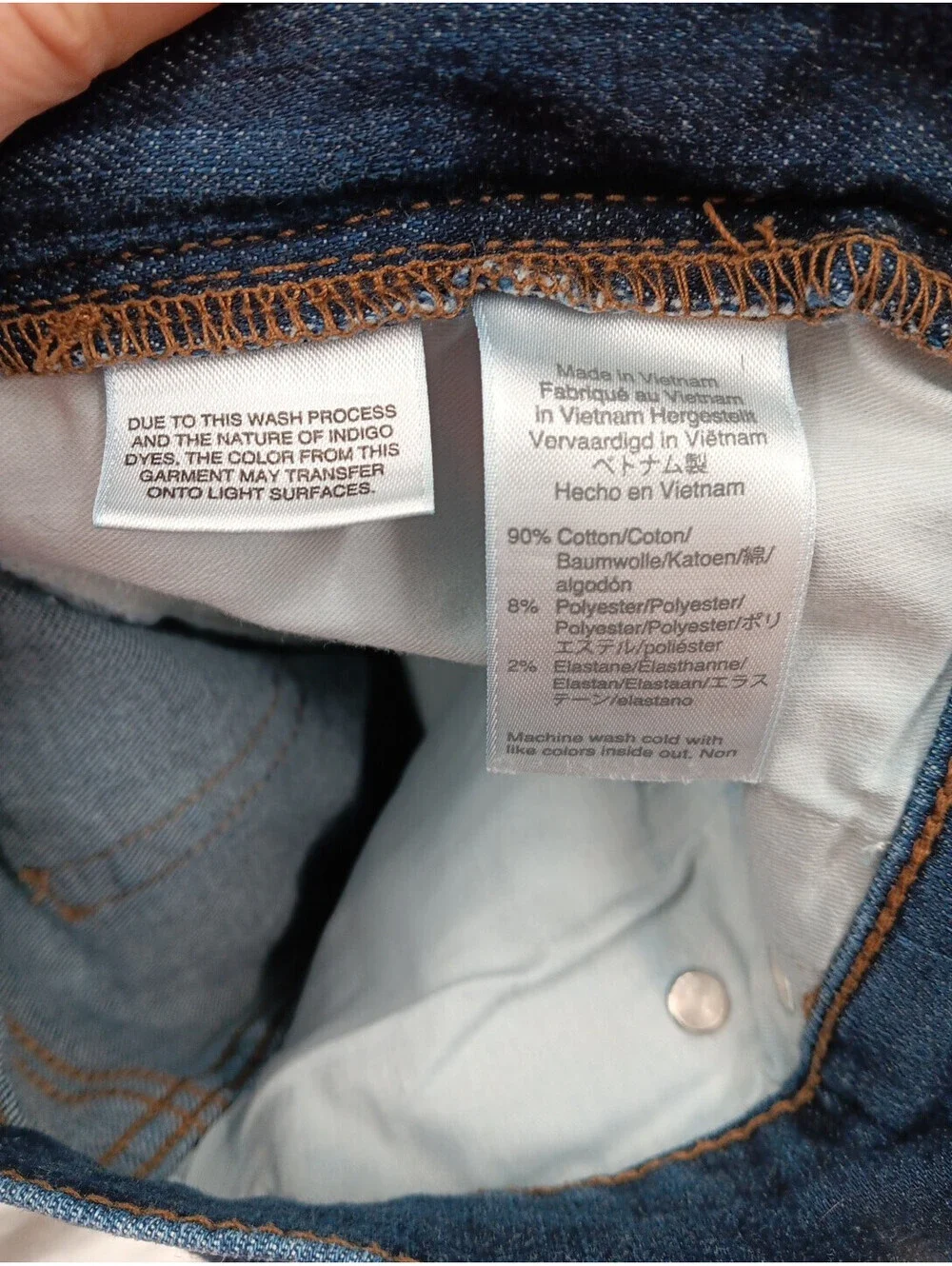 J.Crew Jeans Women's 31 Blue Denim Stretch Mid Rise Dark Wash Casual Preppy